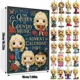thumbnail image 1 of 2025 Dolly Parton 24-Day Countdown Christmas Advent Calendar Blind Box Christmas Tree Ornament, 1 of 1