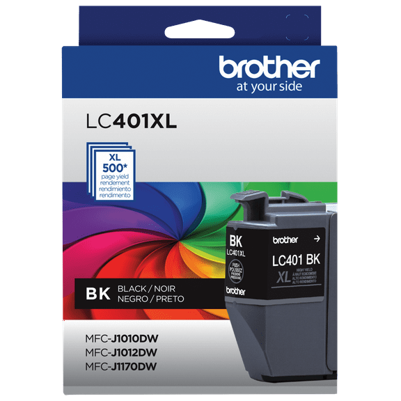 Brother Genuine LC401XLBK High Yield Black Ink Cartridge