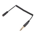 thumbnail image 3 of Sound Adapter Cable,6.35mm to 3.5mm Coiled Gold Plated Cable Coiled Adapter Cable Compact and Lightweight, 3 of 14