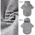 thumbnail image 5 of Dog Basic Hoodie Ultra-Soft Dog Clothes Cold Weather Sweaters for Medium Large Dogs Breathable Cozy Fabric Pet Coat Warm Stylish Sweatshirt with Leash Hole Pocket Dogs Jacket for Cats Boys Girls, 5 of 5