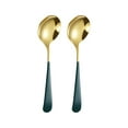 thumbnail image 2 of Ynlkorvg Tableware Round Spoon 304 Stainless Spoon Fork Household Cute Small Soup Spoon Thick Round Bottom Eating Spoon, 2 of 9