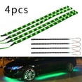 thumbnail image 2 of Lefu 4x Green 30cm 15SMD LED Motorcycle Waterproof Flexible Strip Light For Ext/Inte, 2 of 9