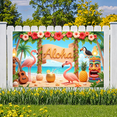 thumbnail image 5 of Colorful Design Tropical Banner Floral Decoration Hawaiian Theme Beach Background for Summer Party Luau Event Vacation Decoration, 5 of 7