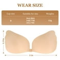 thumbnail image 4 of Sticky Bra, Push Up Sticky Boobs for Women, Invisible Silicone Bras for Backless Strapless Dress, 4 of 6