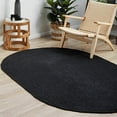 thumbnail image 4 of Vipanth Exports Black Color Jute Rug in Oval Shape, Area Rug for Home Decor (2x8 Feet), 4 of 5