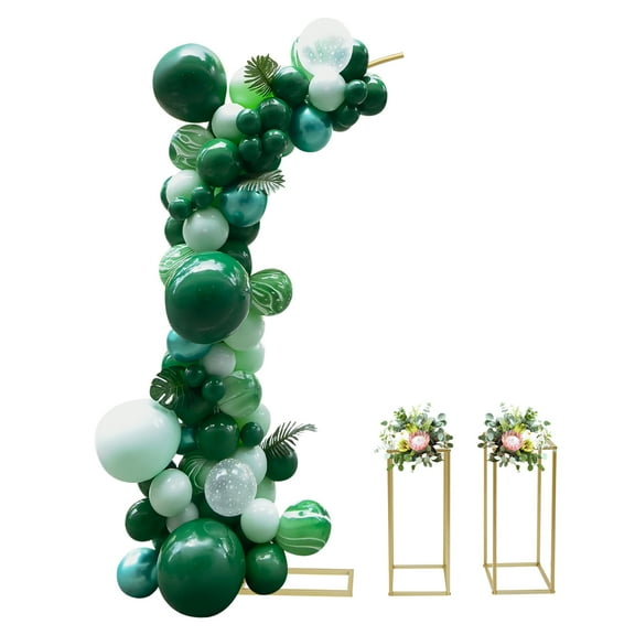 3 Pcs Wedding Flower Stands,6.56FT Metal Ballon Arch Stand and 23.6inch 2 Flower Stand Sets,Wedding Flower Stands Arch Backdrop Stand Arch Stand for Parties Banquets Wedding