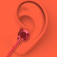 thumbnail image 2 of Injueey Puerto tipo C In-ear Super Bass Control de línea Auricular Teléfono Micrófono Auriculares con cable Cables de audio/vídeo Rojo, 2 of 5