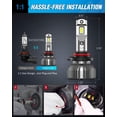 thumbnail image 4 of Nilight 9005/HB3 LED Headlight Bulbs 9005 High Beam Headlight Bulb 6500k 14000LM 9005 LED Bulb Cool White IP67, 4 of 6