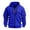 Blue, variant on Men's Zip Up Hoodies Thicken Fleece Lined Jackets Hooded Fall Winter Casual Workout Long Sleeve Cargo Sweatshirts Warm Thermal Coats with Multi Pockets