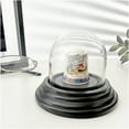 thumbnail image 2 of Plymor 1.875" x 1.875" Mini Glass Display Dome Cloche (Black Wood Veneer Base), 2 of 2