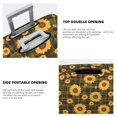 thumbnail image 5 of Daiia Vintage Plaid Sunflower Luggage Cover, Thickened Washable Travel Luggage Covers, Elastic Unique Baggage Covers for 18-20 inch Luggage-Medium, 5 of 9