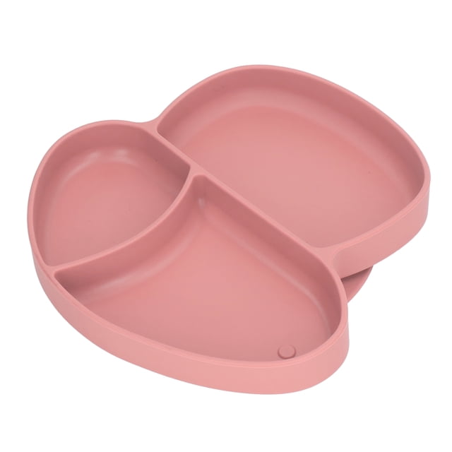 Baby Suction Plate, Easy To Clean Baby Divided Dish Portable For Home ANGGREK Rosa