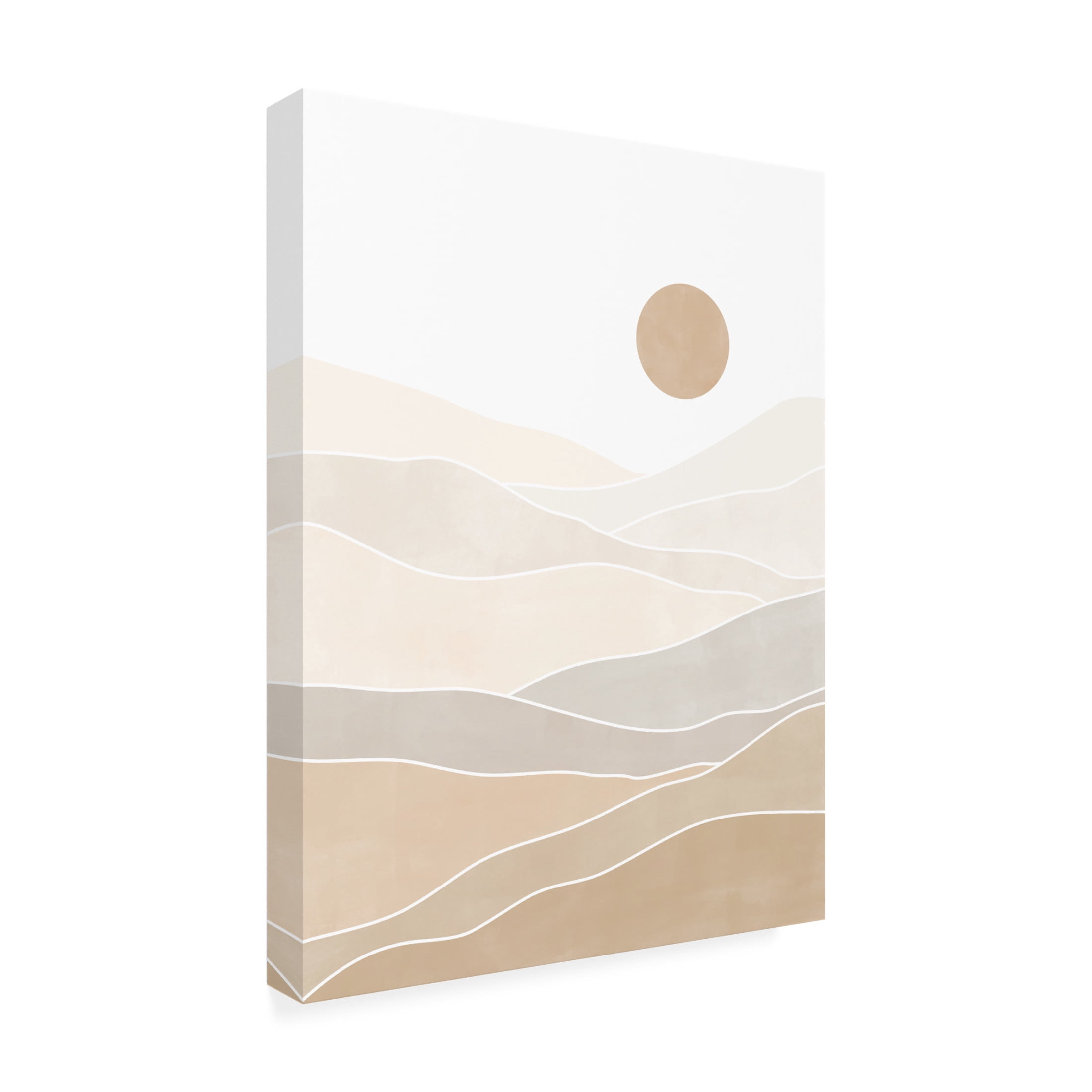Trademark Fine Art Elena Ristova Abstract Beige Landscape Canvas Wall Art
