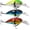 3 Pack-Style 2, variant on BARMOTU Fishing Lures Multi Jointed Fish Fishing Kits Slow Sinking Lifelike Swimbait Freshwater and Saltwater Crankbaits for Bass Trout Bass Lures
