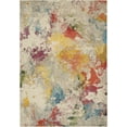 thumbnail image 2 of Nourison Celestial Abstract Ivory/Multicolor 6' x 9' Area Rug, (6x9), 2 of 8