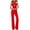 Red, variant on Honeeladyy Wide Leg Sweatpants,Womens Fashion Color Solid Color Romper Summer Casual Sleeveless Jumpsuit Pants