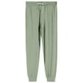thumbnail image 5 of WTOBBY Men's Drawstring Pocket Cuffed Casual Pants Home Sleep Pants Comfortable Soft Lounge Wear Elastic Waist Men's Trousers,Light Green L, 5 of 8