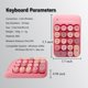 thumbnail image 5 of Teclado numérico inalámbrico Seaciyan Retro Mini Portable Rosa, 5 of 8