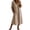 Complexion #10, variant on Summer V Neck Midi Dress for Women 3/4 Sleeve Solid Cotton Linen Dresses Casual Loose Beach Vacation Dresses with Pocket, M