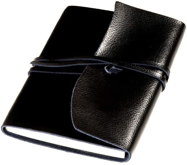 PL-9069 24" Leather Strap Closure 70 Pages Leather Wrapped Bound Memo Pad 