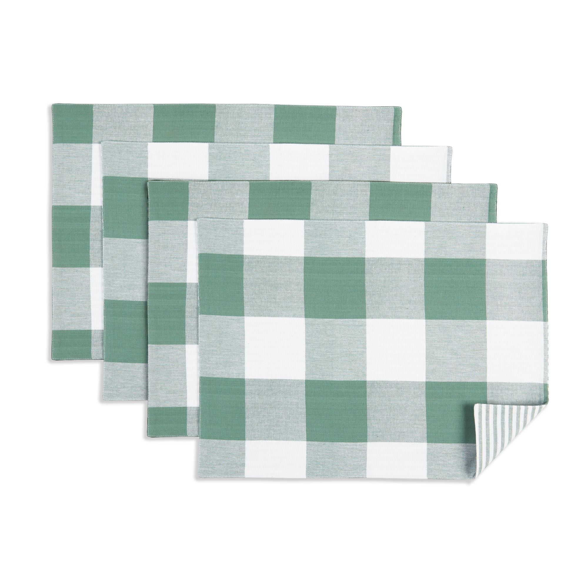 Better Homes & Gardens Farma Placemat, 14"W x 19"L, Spring Green, Set