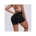 thumbnail image 4 of 1pc Women's High Waist Deep V-Shaped Yoga Shorts Tummy Control Athletic Running Summer Gym Short Pants For Sports Workout, 4 of 5