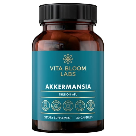 Akkermansia Probiotic - Akkermansia 1 Billion AFU Per Serving - Advanced Probiotics Akkermansia Muciniphila Supplement