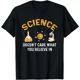 thumbnail image 1 of Camiseta divertida "A la ciencia no le importa lo que creas", ropa informal de calle para parejas, ropa vintage, camisas para mujer, 1 of 8