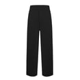 thumbnail image 5 of Domzle Men's Lightweight Pajama Pants Soft Lounge Sleep Joggers Adjustable Drawstring & Pockets All-Season Sleepwear Black L, 5 of 5