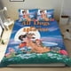 thumbnail image 1 of Todos los Perros Van al Cielo Conjunto de sábanas temático, trío de piezas, cómodo y amigable con la piel, diseño único, regalo de decoración para el hogar para familiares, amigos y fans,140cm *210cm, 1 of 6