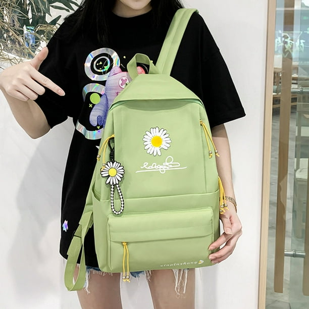 Mochila escolar de lona con margaritas para mujer bolso escolar para Ehuebsd adolescentes chicas Estudiantes Universidad 4 unidsset Walmart en linea