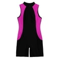 thumbnail image 6 of Yeahdor Womens One-piece Swimming Jumpsuit Romper Front Zipper Athletic Bodysuit Jumpsuit, 6 of 7