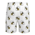 thumbnail image 6 of Kdxio Bee Pattern Mens Casual Shorts - Drawstring Summer Beach Sports Shorts for Men, 6 of 9