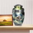 thumbnail image 3 of MUKTIVE Elephant Handcrafted Decorative Urns for Human Ashes Adult Man - Large Burial Urns for Adult Human Ashes for Mom & Dad - Funeral Gifts for Women Cremation - 10 inch, 3 of 7