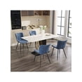 thumbnail image 2 of Qinaqin Set de 2 Upholstered cm Profundidadining Chairs Mid Century Moderno Armless Kitchen con Cuero Sintético Back y Metálico Legs Ideal para Sala de, 2 of 6
