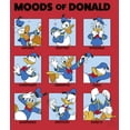 thumbnail image 2 of Men's Mickey & Friends Moods of Donald Duck  Graphic Tee Red Heather Large, 2 of 5