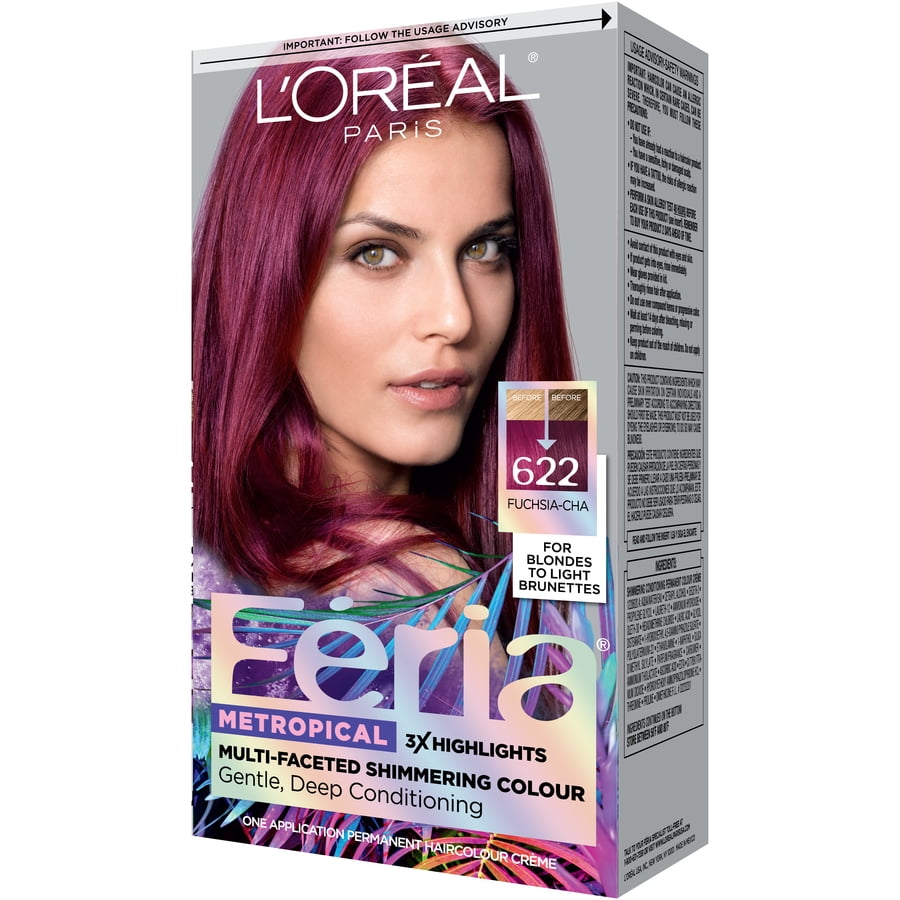 L Oreal Paris Feria Permanent Hair Color 622 Fuchsia Cha