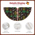 thumbnail image 3 of Sikiie Pineapples Nativity Christmas Tree Skirt, Jesus Christian Winter Holiday Tree Mat Decoration(30-48IN)48", 3 of 6