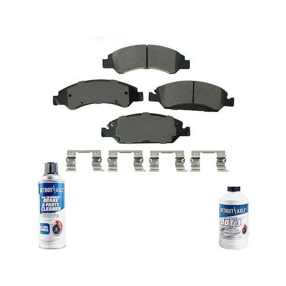 Front Brake Pad Set - Compatible with 2013 - 2019 Cadillac XTS 2014 2015 2016 2017 2018