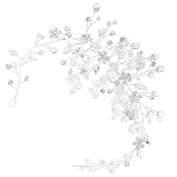 FRCOLOR  Bridal Crystal Hair Accessories Wide Headbands for Women Headpieces Rhinestone Wedding Man Miss