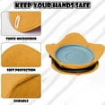 thumbnail image 4 of Microwave Bowl Heat Insulation Sleeve - Towel Cloth Anti-Scald Mat & Rack, Non-Slip Bowl Holder for Hot Food Heating, Kitchen Tool to Protect Hands from Burns, Easy to Clean, 7.6*3.6in, Orange, 4 of 6
