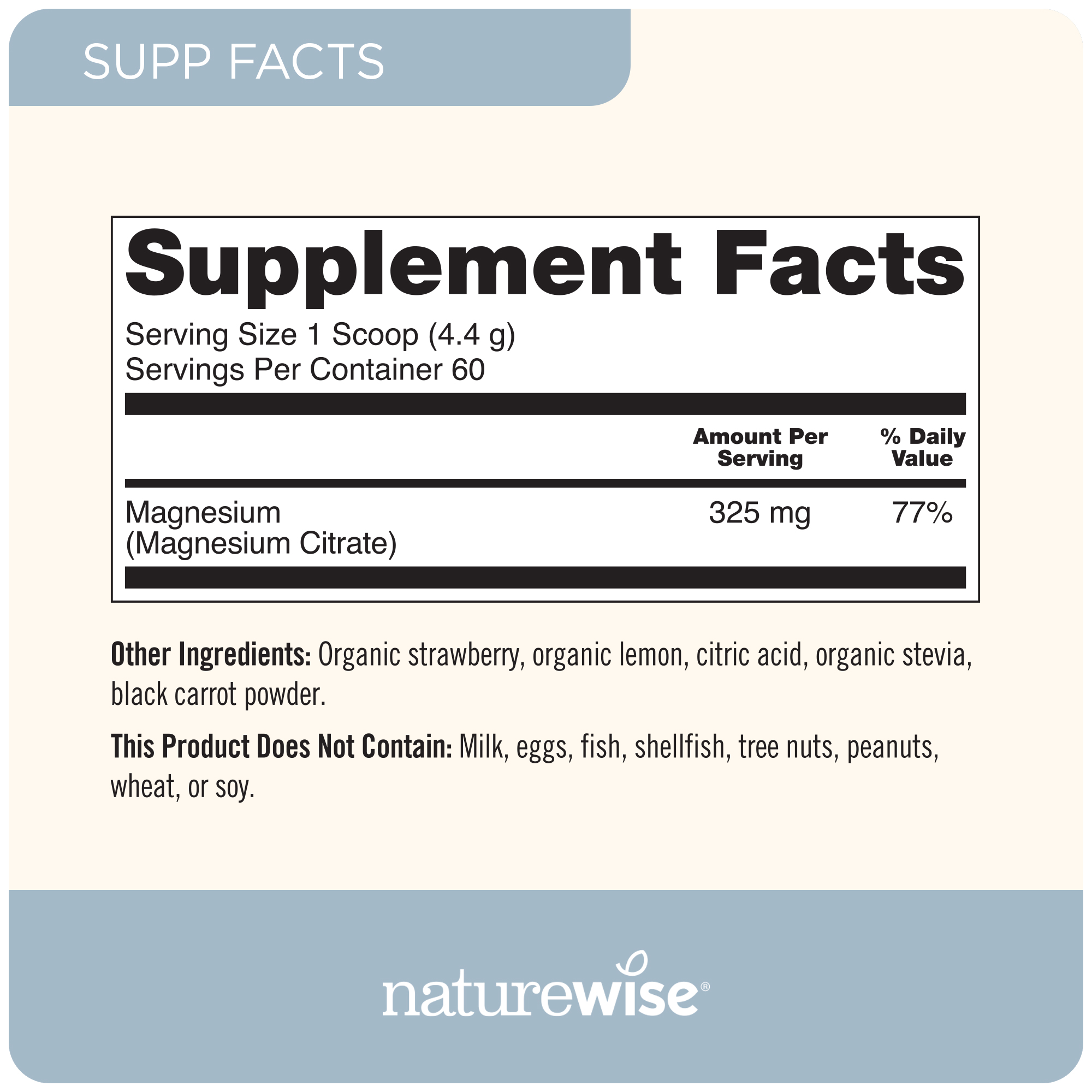 NatureWise Magnesium Citrate 325mg - Pink Lemonade Flavor - 60 Servings[60-Day Supply]