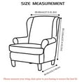 thumbnail image 6 of ATJIA 1 Piece Wingback Chair Covers Velvet Plush Wing Chair Slipcover Wing Back Chair Slipcovers Sofa Cover, 6 of 7