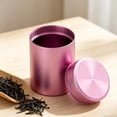 thumbnail image 4 of Aluminum Tea Canister, Portable Storage Tin, Travel Small Tea Container, Rose Gold, 4 of 4