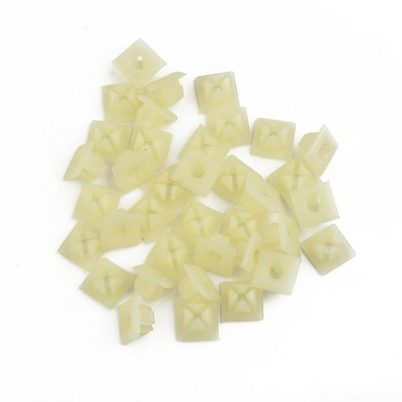 White Bumper License Plate Nut Bracket Clips #14 Screw Grommet For Gmc Fangkenuo