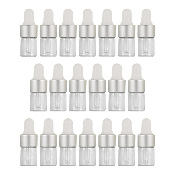 Frascos cuentagotas de vidrio Yinane 20 piezas 1ml con goteros