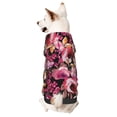 thumbnail image 1 of Fotbe Rose Flowers Sudadera con Estampado para Perros Pequeños – Suéter con Capucha para Mascotas, Tela Suave de Forro Polar con Bolsillo-Large, 1 of 7