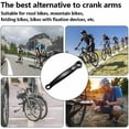 thumbnail image 4 of 2 PCS Bike Wheel Crank Arm, Mountain Bike Tooth Plate Crank, Road Bike Round Hole Crank Replacement (Only Left Side Crank), 4 of 7