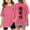 Hot Pink, variant on Children Graphic T Shirt Casual Loose Fit Short Sleeve Tee with Print Comfortable Blend Top for Kids Toddler and Youth Baby Girl Top Girl Shirt Long Sleeve 5t Girl Clothes Tee Shirts Kids Baby Girl