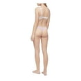 thumbnail image 2 of CALVIN KLEIN Intimates Pink Plush Elastic Striped Thong Underwear M, 2 of 4